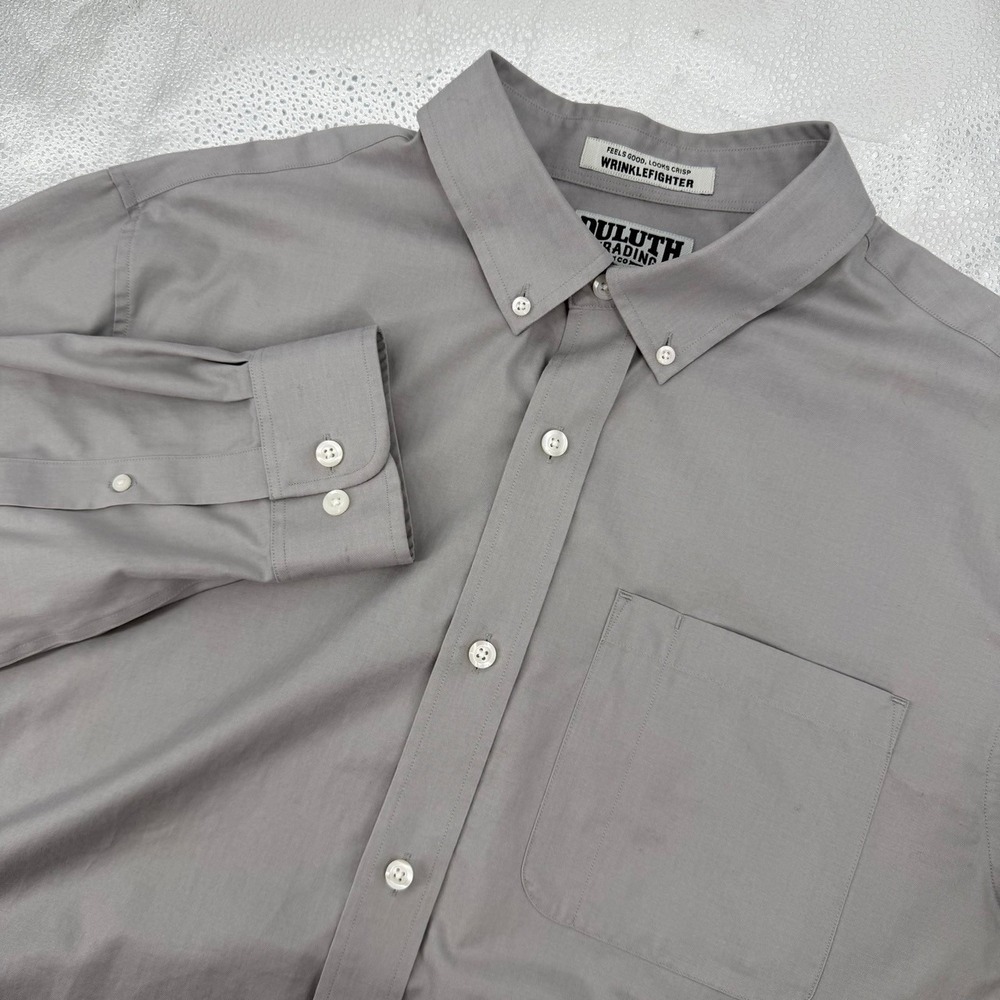 Duluth Trading‎ Mens Large Long Sleeve Button Down Shirt Workwear Rugged Utility - Picture 5 of 5